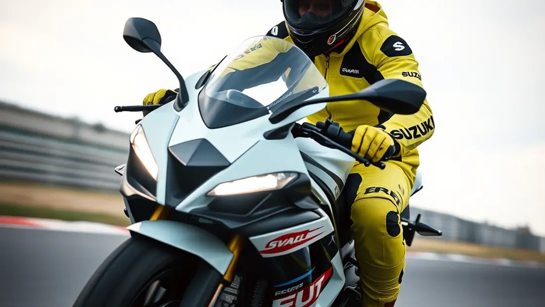 Pilote de moto en train de prendre un virage serré