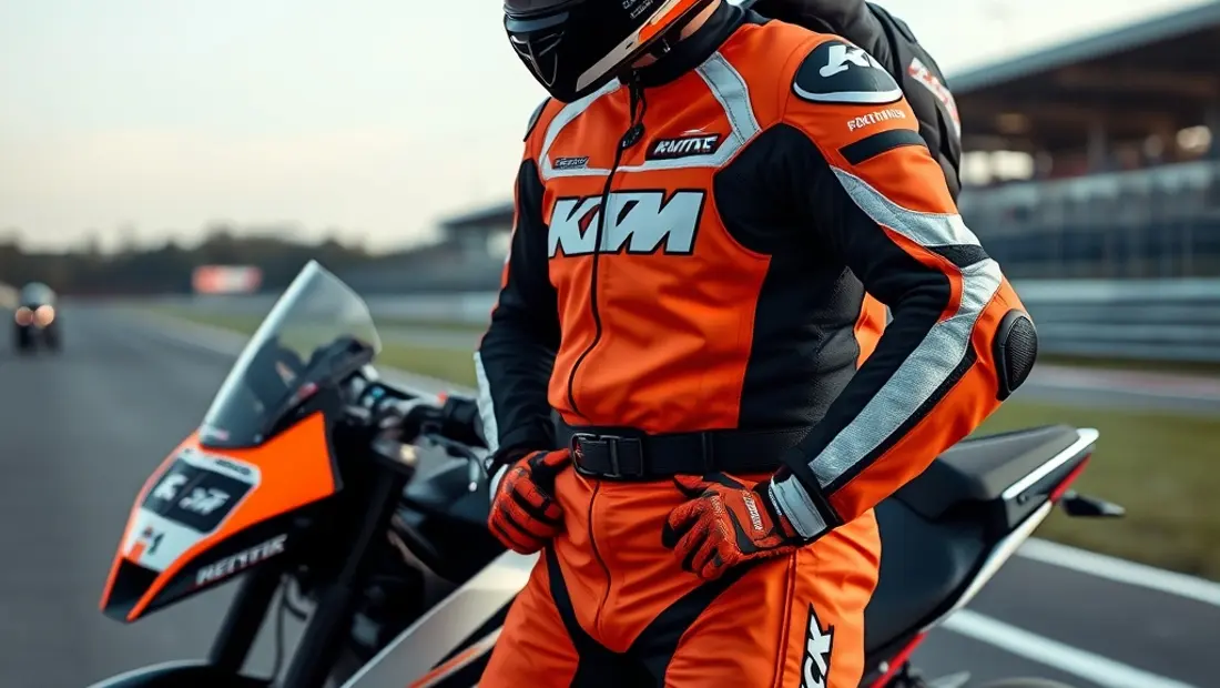 Pilote moto sur le circuit