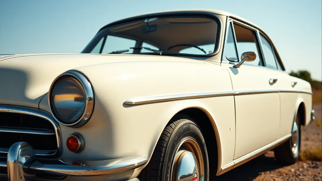 Voiture avec carrosserie masticée