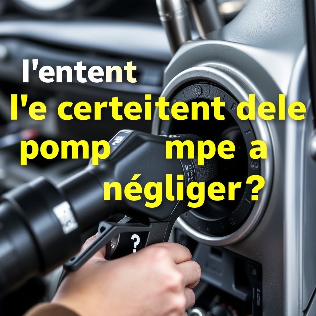 Pompe à carburant : rôle, entretien et problèmes courants
