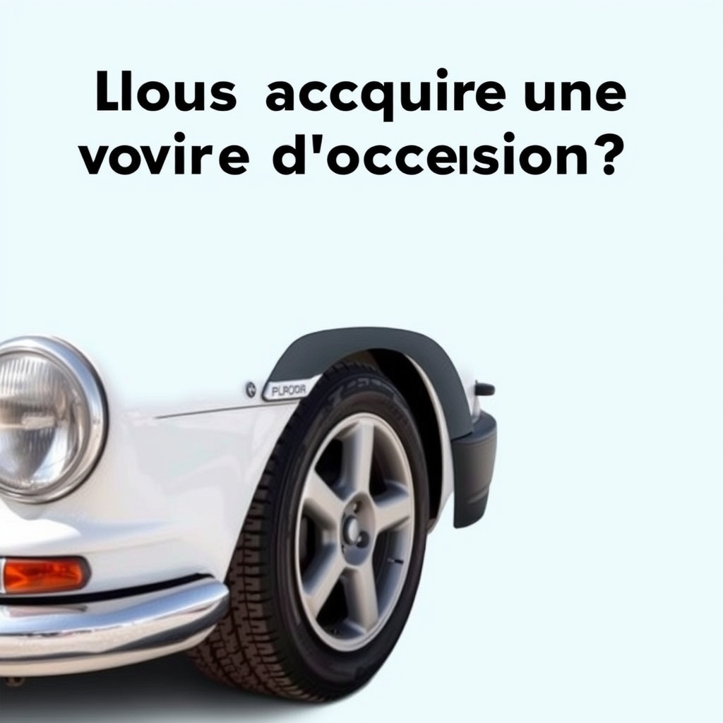Pourquoi acquérir une voiture doccasion ?