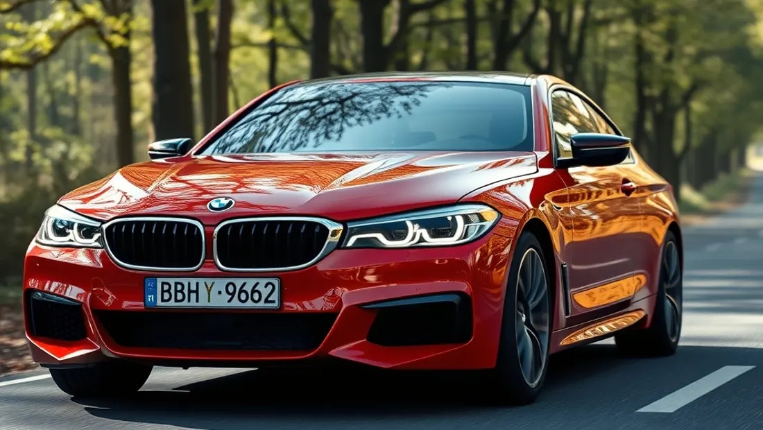 Voiture BMW E9 sur route