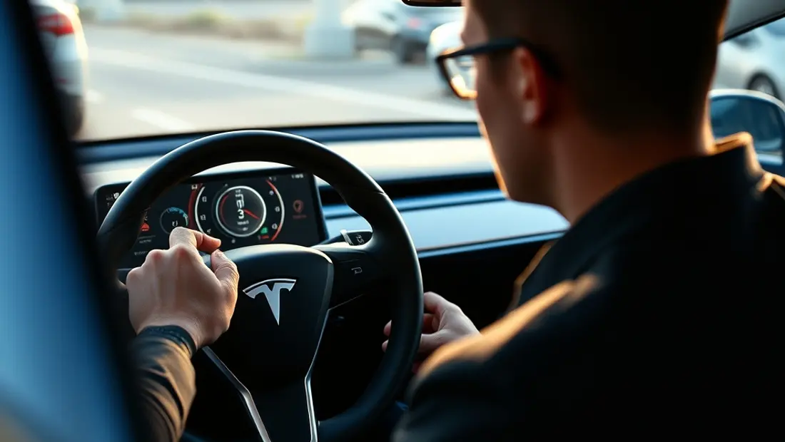 Écran de bord d'une voiture électrique