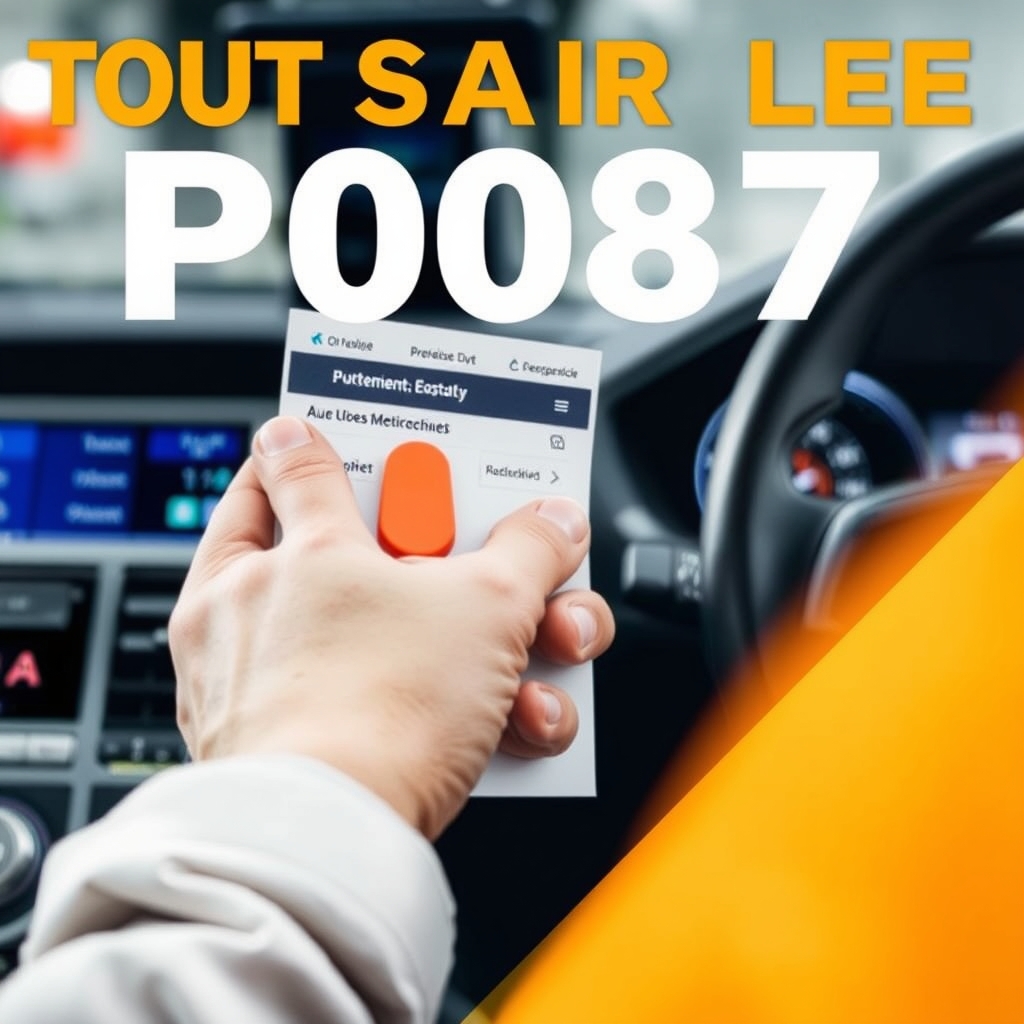 Tout savoir sur le Code Défaut P0087 : Compréhension, Origines et Remèdes pour votre Véhicule