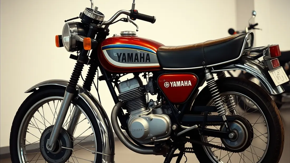 Moto ancienne exposée dans un musée
